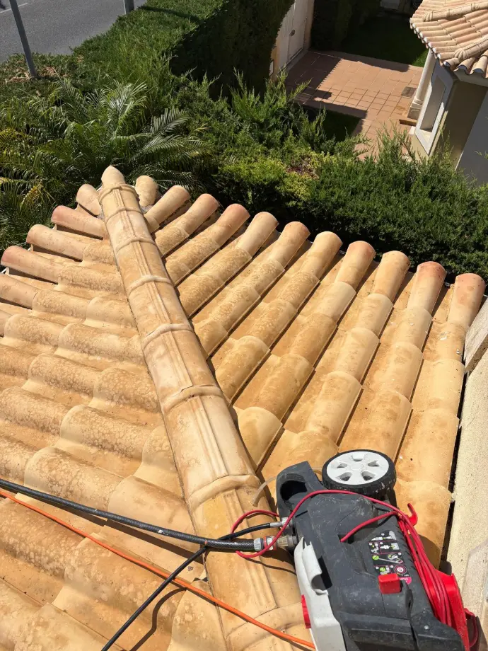 roof finished cleaning